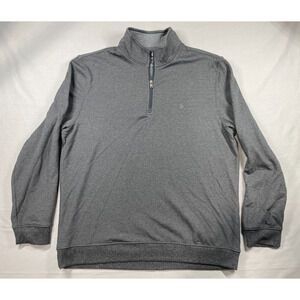 Izod Advantage Performance Men’s Gray 1/4 Zip Long Sleeve Pullover Shirt XL
